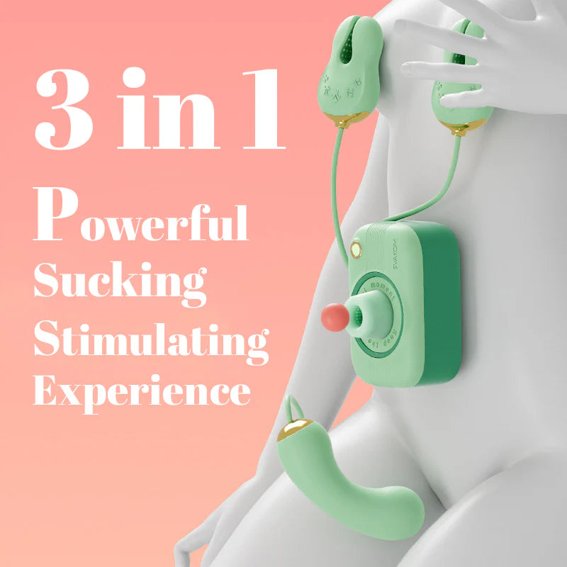 Alberta - Vibrador, Succionador y Pinzas Vibradoras con App ✦ Bajo pedido