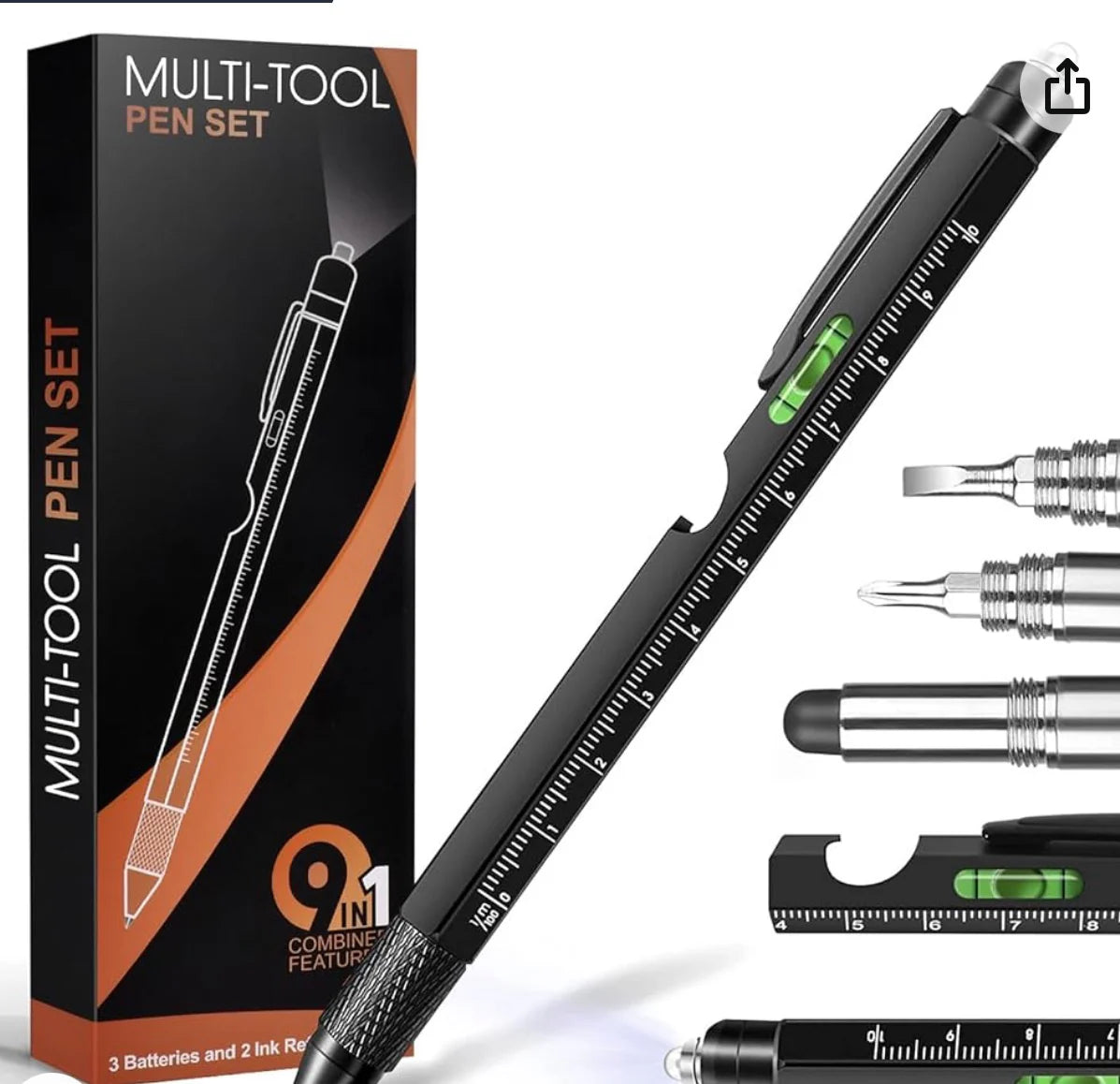 Lapicero Multiherramienta 9 en 1