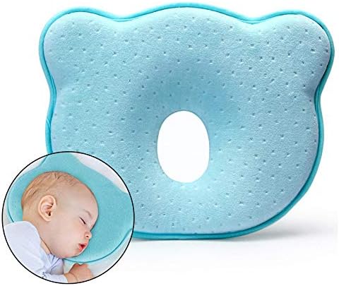 Almohada Antiplagiocefalia para Bebé, Previene la Cabeza Plana y Brinda Máximo Confort (0-12 Meses) - 2 Colores