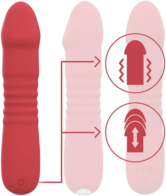 Juni UP & DOWN - Vibrador con Movimiento Vertical (Inserción 18cm) ✦ Bajo pedido