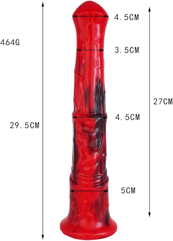 Dildo Inserción 27cm XXL Caballo con Copa Succión ✦ Bajo pedido