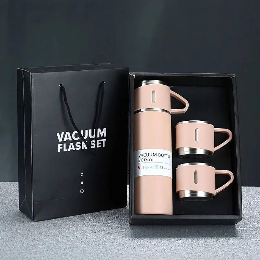 Set Termo + Mini Tazas 500ml - Palo Rosa