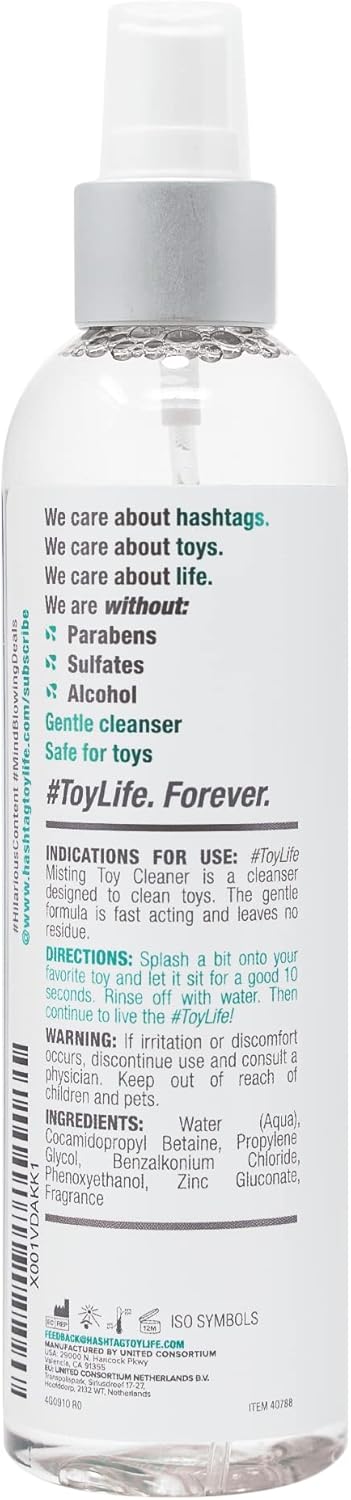 Limpiador y Desinfectante de Juguetes Íntimos - #ToyLife (236ml)
