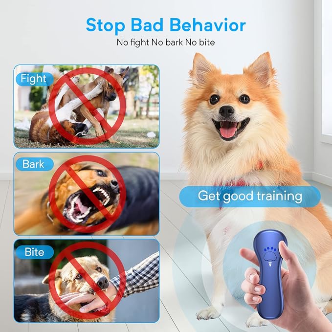 Dispositivo Antiladridos para Perros - Ahwhg (Azul)