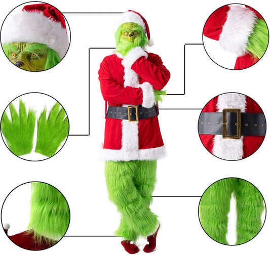 Disfraz Grinch Peludo Adulto (M,L,XL) ✦ Bajo pedido