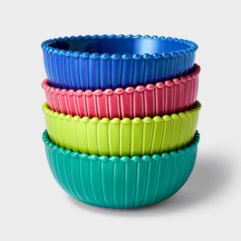Set de 4 Bowls de Cerámica Aptos para Microondas y Lavavajillas - Tabitha Brown x Target