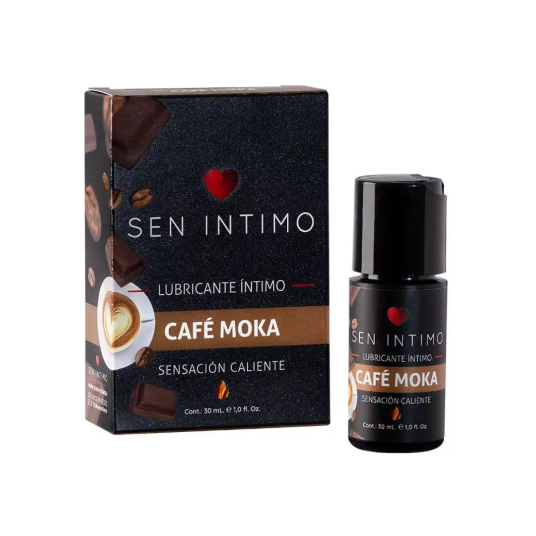 Lubricante Caliente Saborizado, Café Moka - Sen Íntimo (30ml) ✦ Bajo pedido