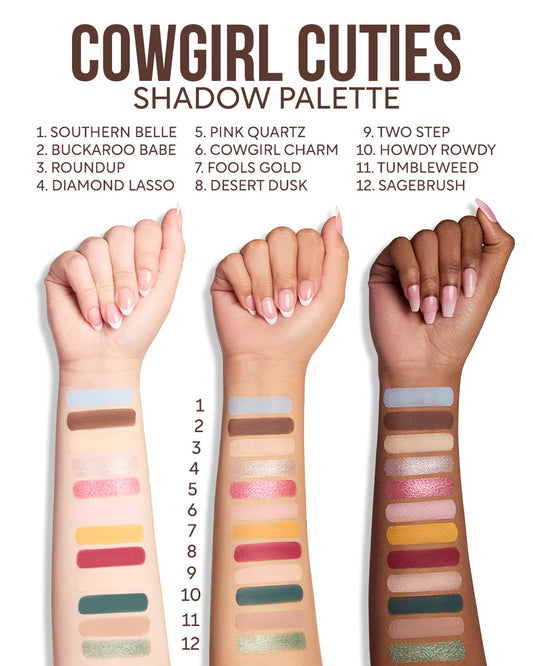Cowgirl Cuties Paleta de 12 Sombras Chicas Súperpoderosas x Beauty Creations - Beauty Creations ✦ Bajo pedido