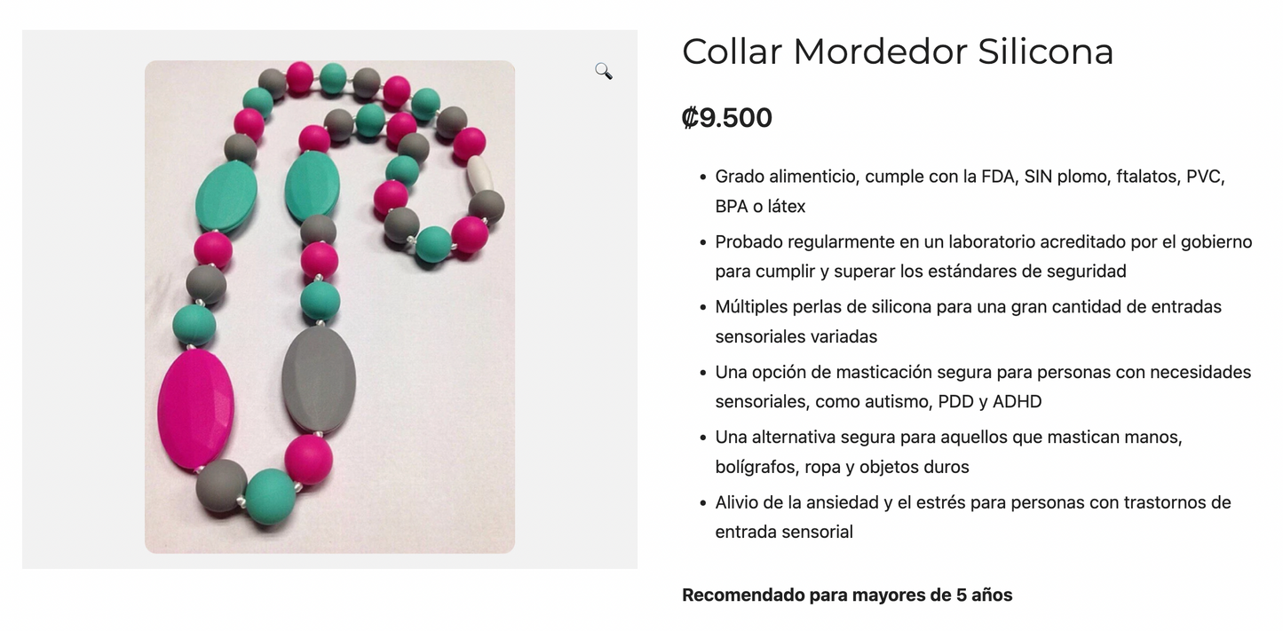 Collar Sensorial Mordedor