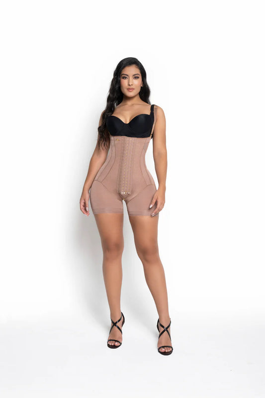 Faja Corta 501631 Luxury - Compresión Fuerte (Cocoa) ✦ Bajo pedido