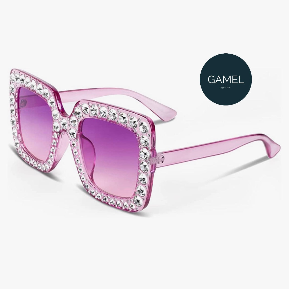 Lentes Sol 400UV Brillos - Rosa Oscuro / Morado