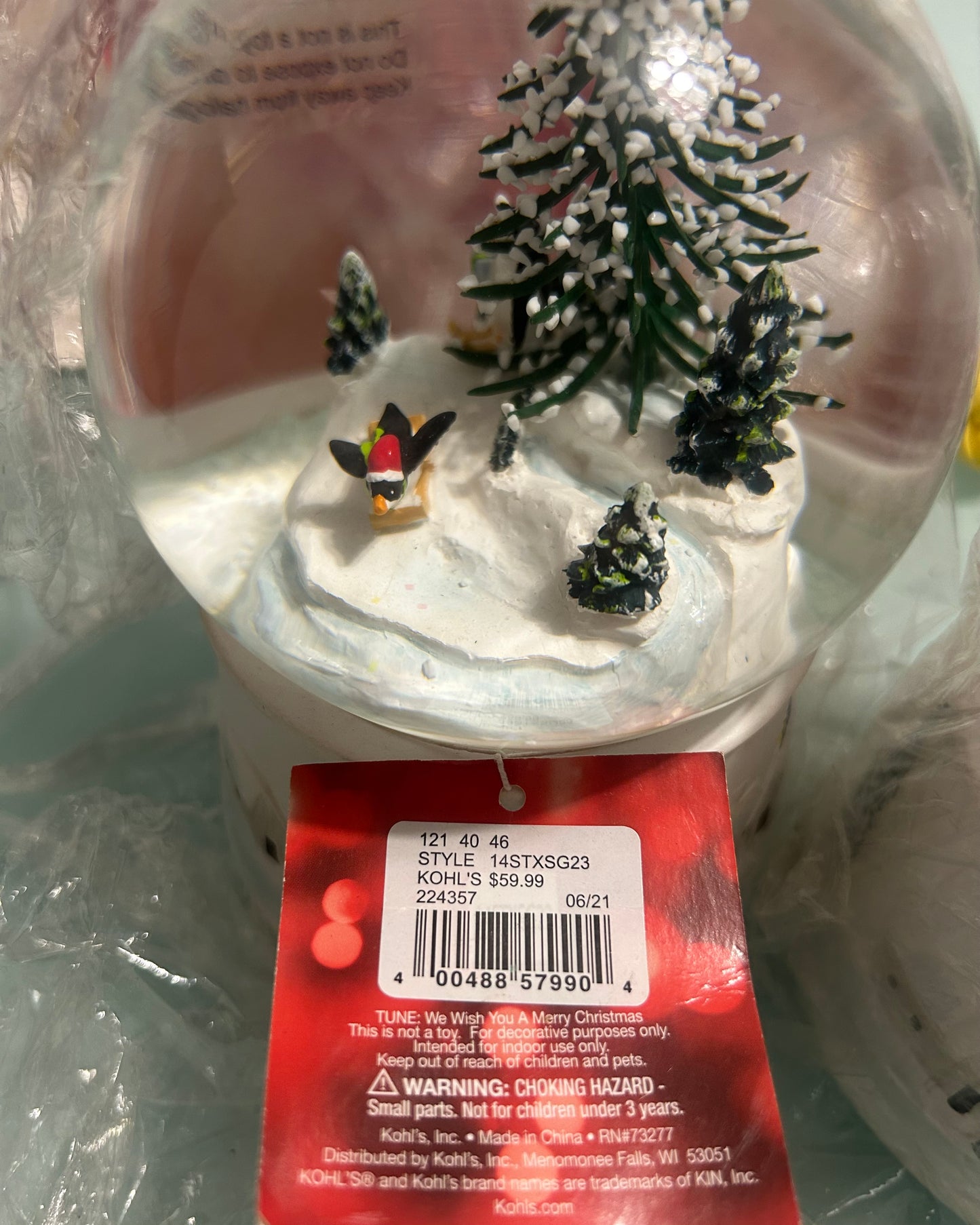 Bola de Nieve Pingüinos - Kohl's