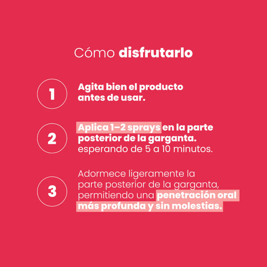 Spray Desensibilizante de Garganta - Sen Íntimo (15ml) ✦ Bajo pedido