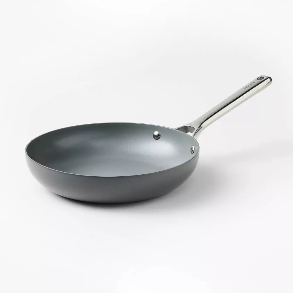 Sartén de Aluminio Antiadherente de 25cm con Revestimiento Cerámico - Figmint™ (Gris)
