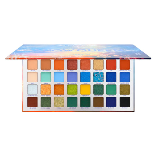 Snow Queen Paleta de 32 Sombras Compactas Tonos Matte, Satinados y Glitter - AmorUs ✦ Bajo pedido