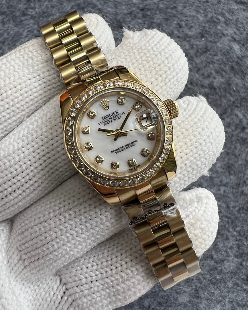 Reloj Alta Gama Datejust de Acero Inoxidable con Cristal de Zafiro