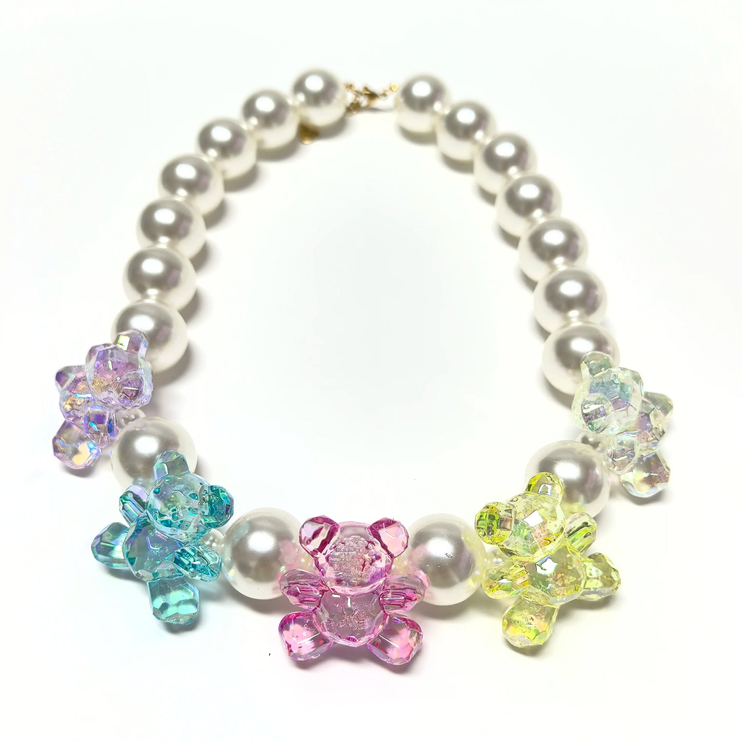 Collar Ositos Tornasol Colores ✦ Bajo pedido