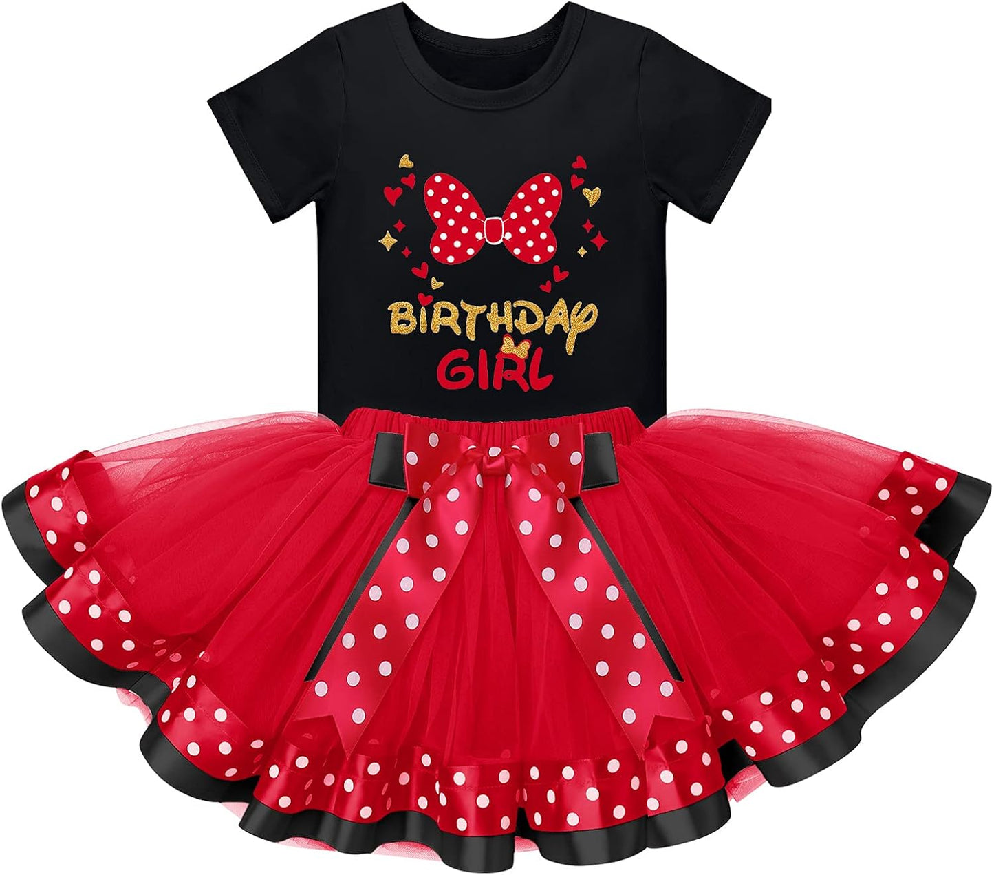 Traje para Niña de Primer Cumpleaños - Minnie Mouse