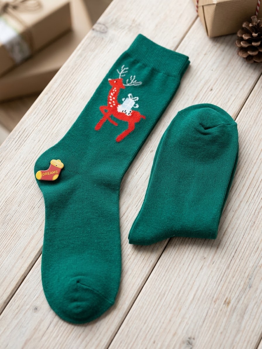 Medias Navideñas Unitalla (36-39) - Reno