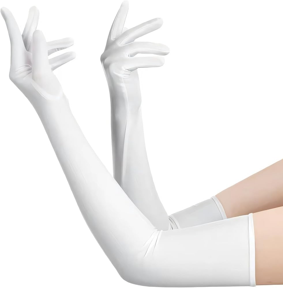Guantes Largos Opacos - Blanco, Rojo, Negro (Unitalla) ✦ Bajo pedido