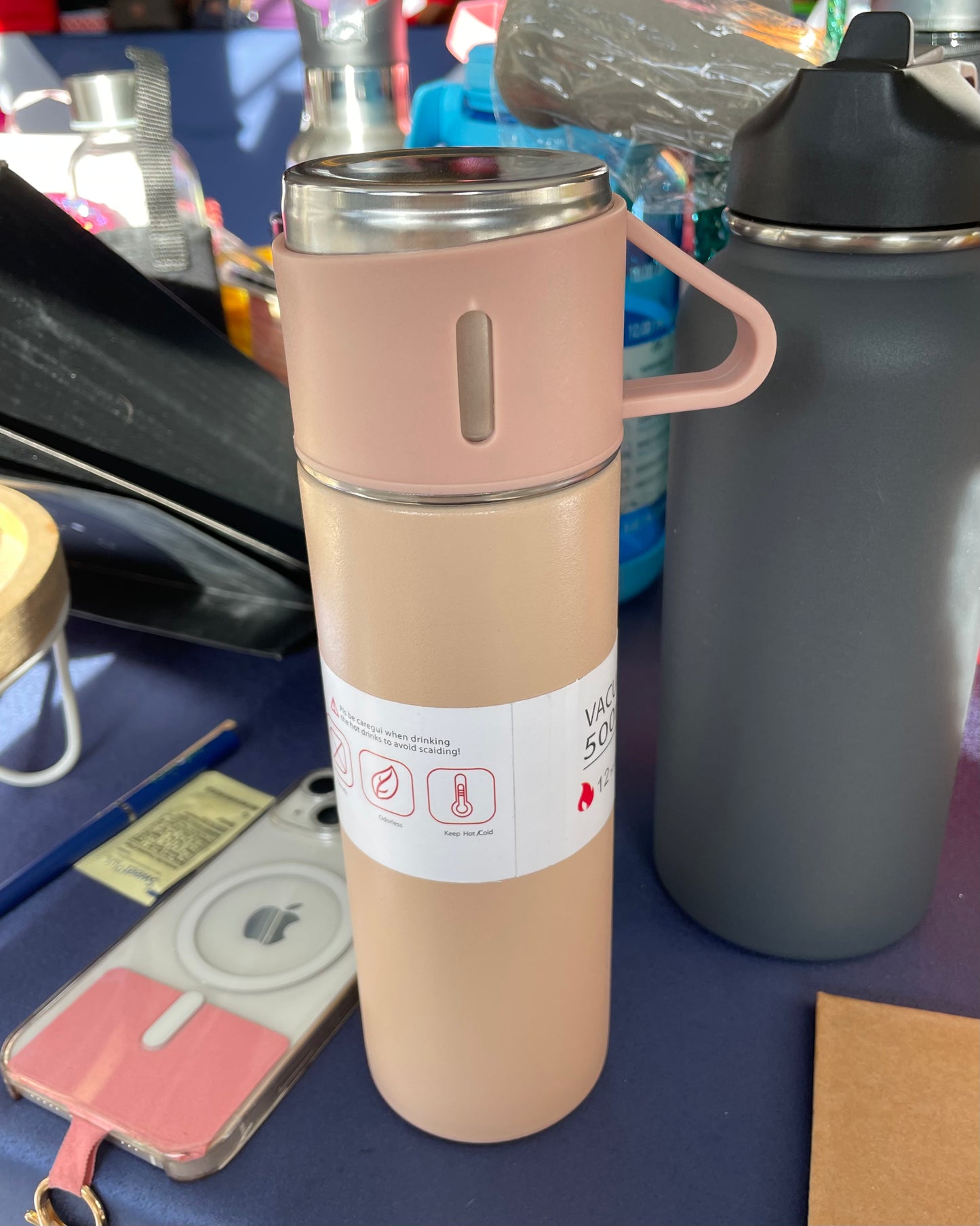 Set Termo + Mini Tazas 500ml - Palo Rosa