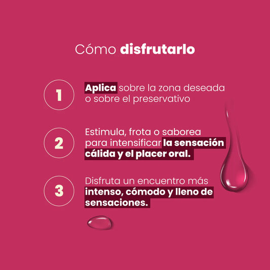 Lubricante Trío Caliente Saborizado, Caramelo - Sen Íntimo (30ml) ✦ Bajo pedido