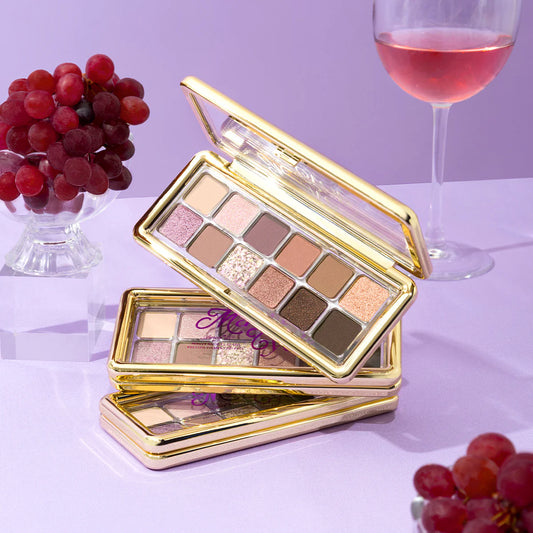 Mauve Cycle Paleta de 12 Sombras Compactas Matte, Satinadas y Glitter - AmorUs ✦ Bajo pedido