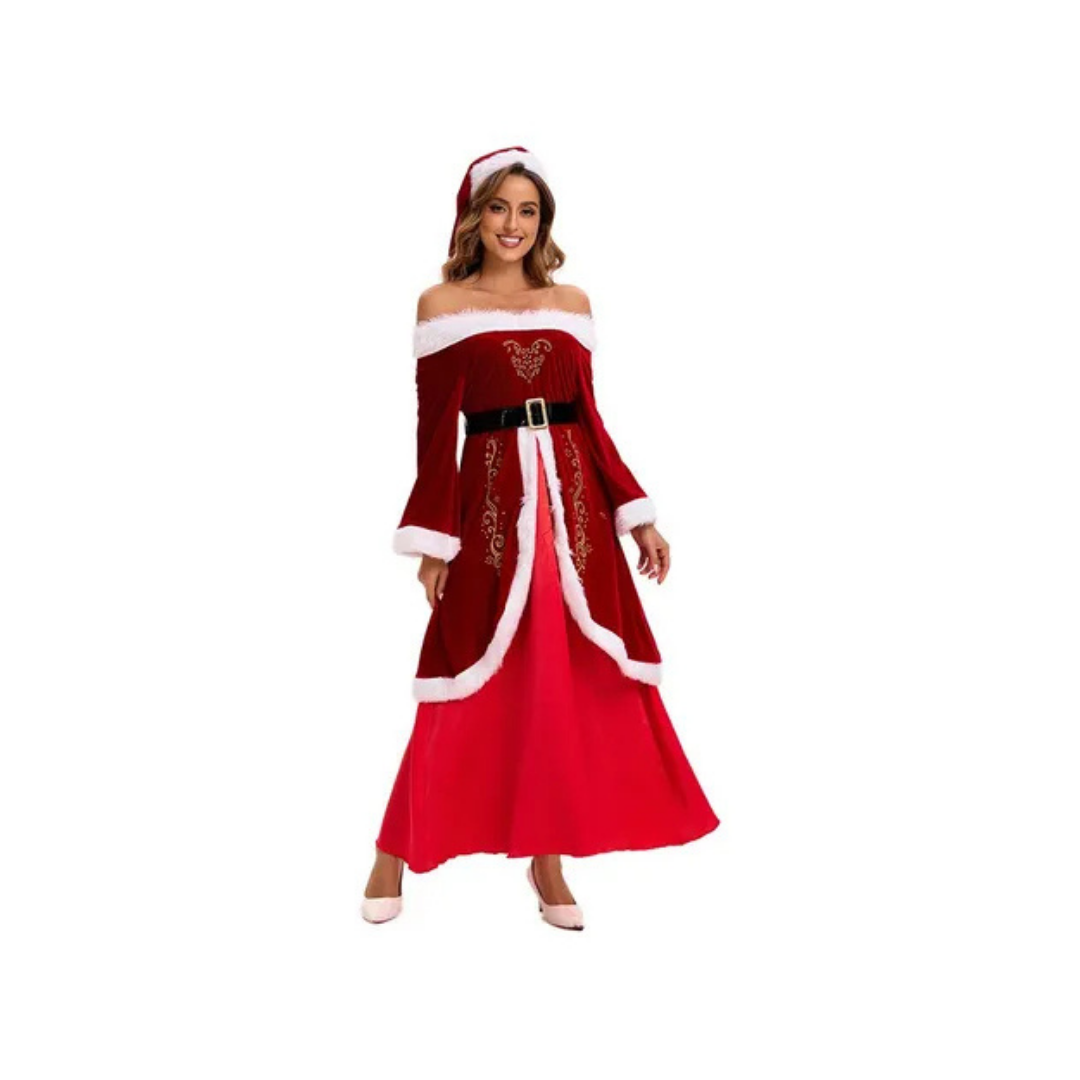 Disfraz Adulto – Señora Claus, Colacha (S,M,L,XL,XXL,XXXL) ✦ Bajo pedido