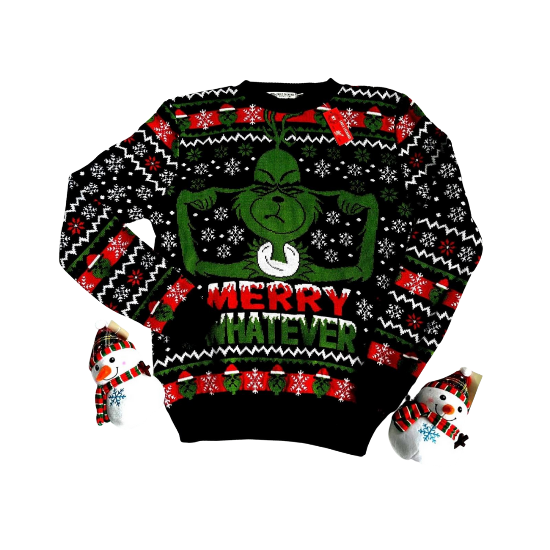 Abrigo Navideño, Ugly Sweater Adulto OO11 - Grinch ✦ Bajo pedido