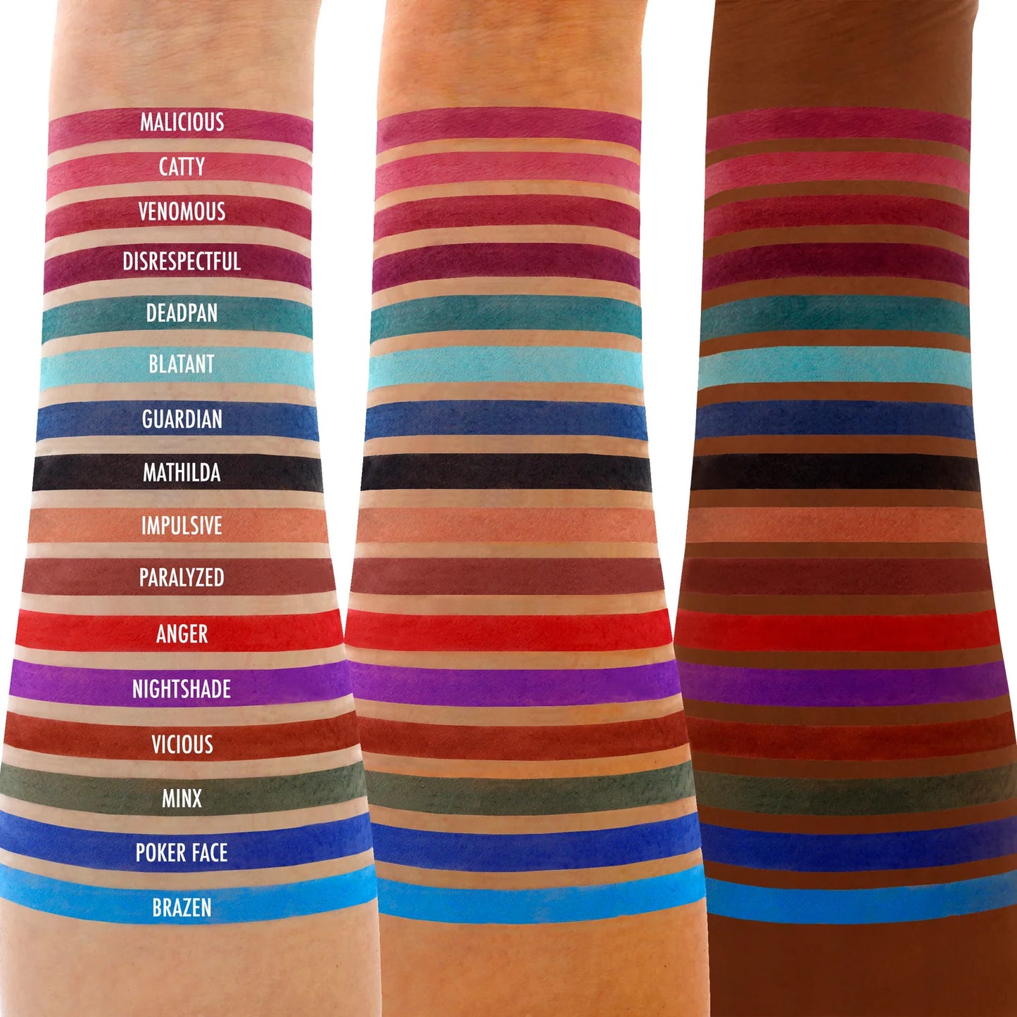 Noir Fatale Paleta de 32 Sombras Matte Fríos y Cálidos - AmorUs ✦ Bajo pedido