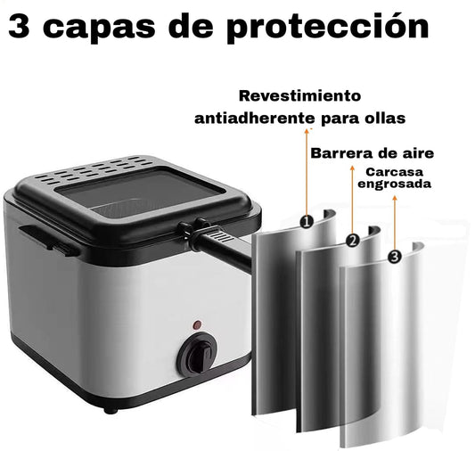 Mini Freidora Eléctrica (2.5L) ✦ Bajo pedido
