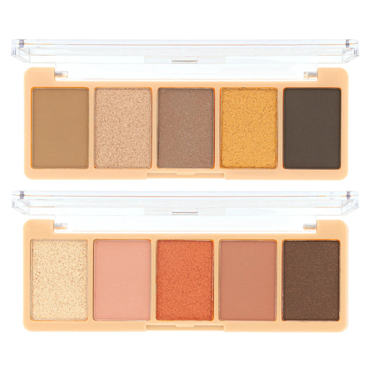 Set de 2 Mini Paletas de Sombras de Viaje Golden Sunset + Tequila Sunrise - AmorUs ✦ Bajo pedido
