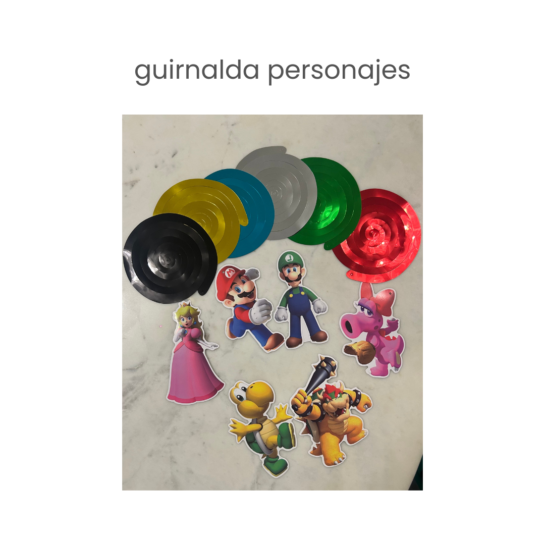 Set de Decoración para Fiesta – Mario Bros (+50pcs)