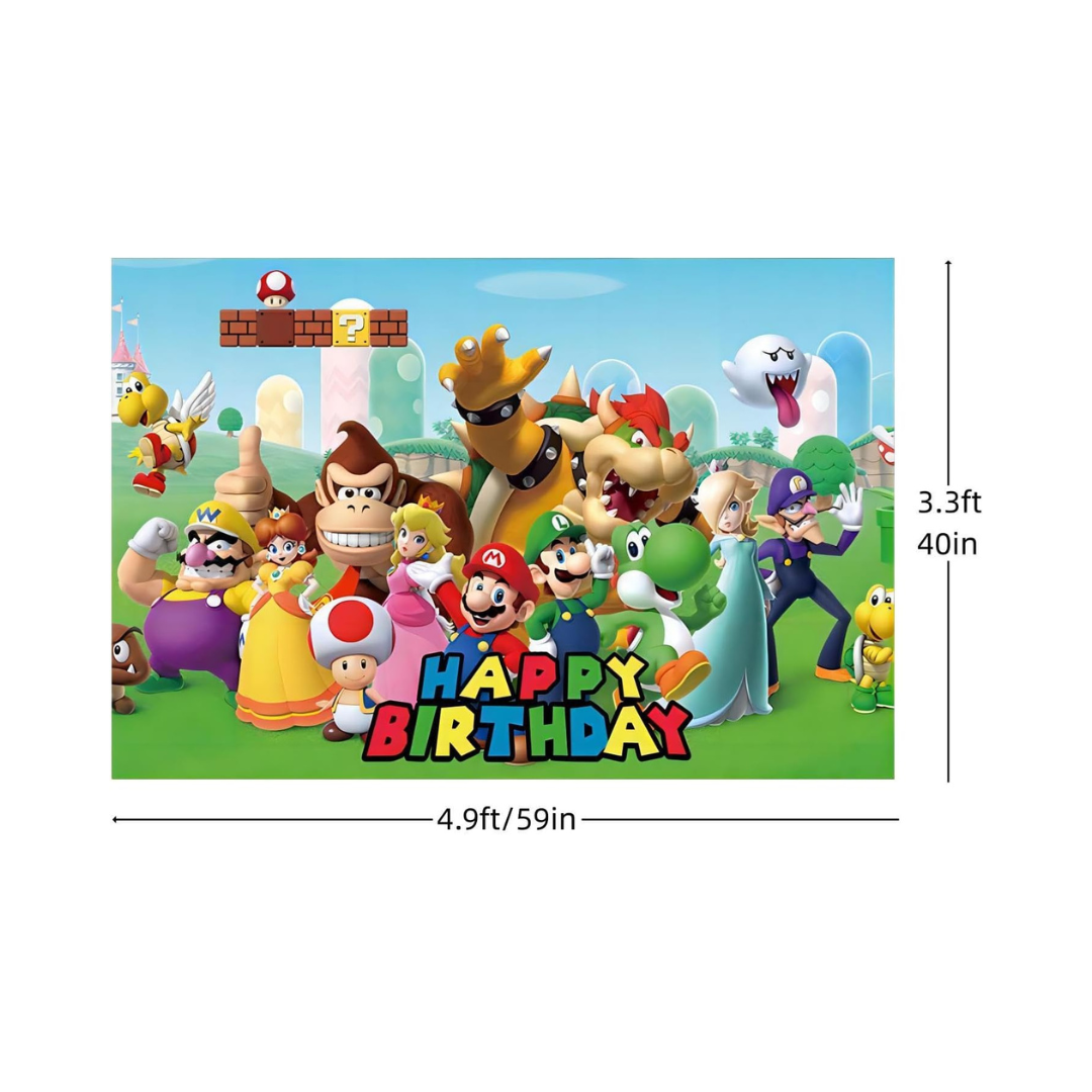 Set de Decoración para Fiesta – Mario Bros (+50pcs)
