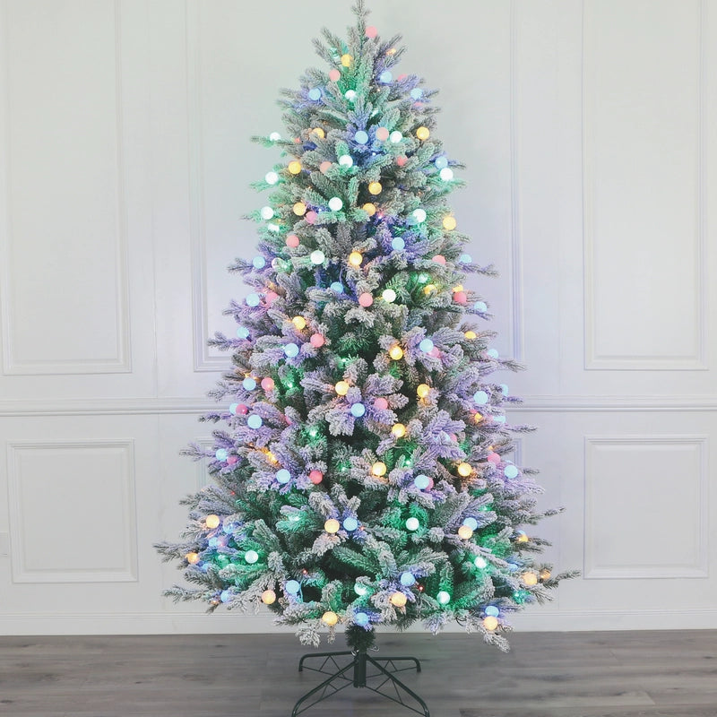 Árbol Navidad TREE4-6, 150cm Colores y Blanco con Luz LED (178 ramas) ✦ Bajo pedido