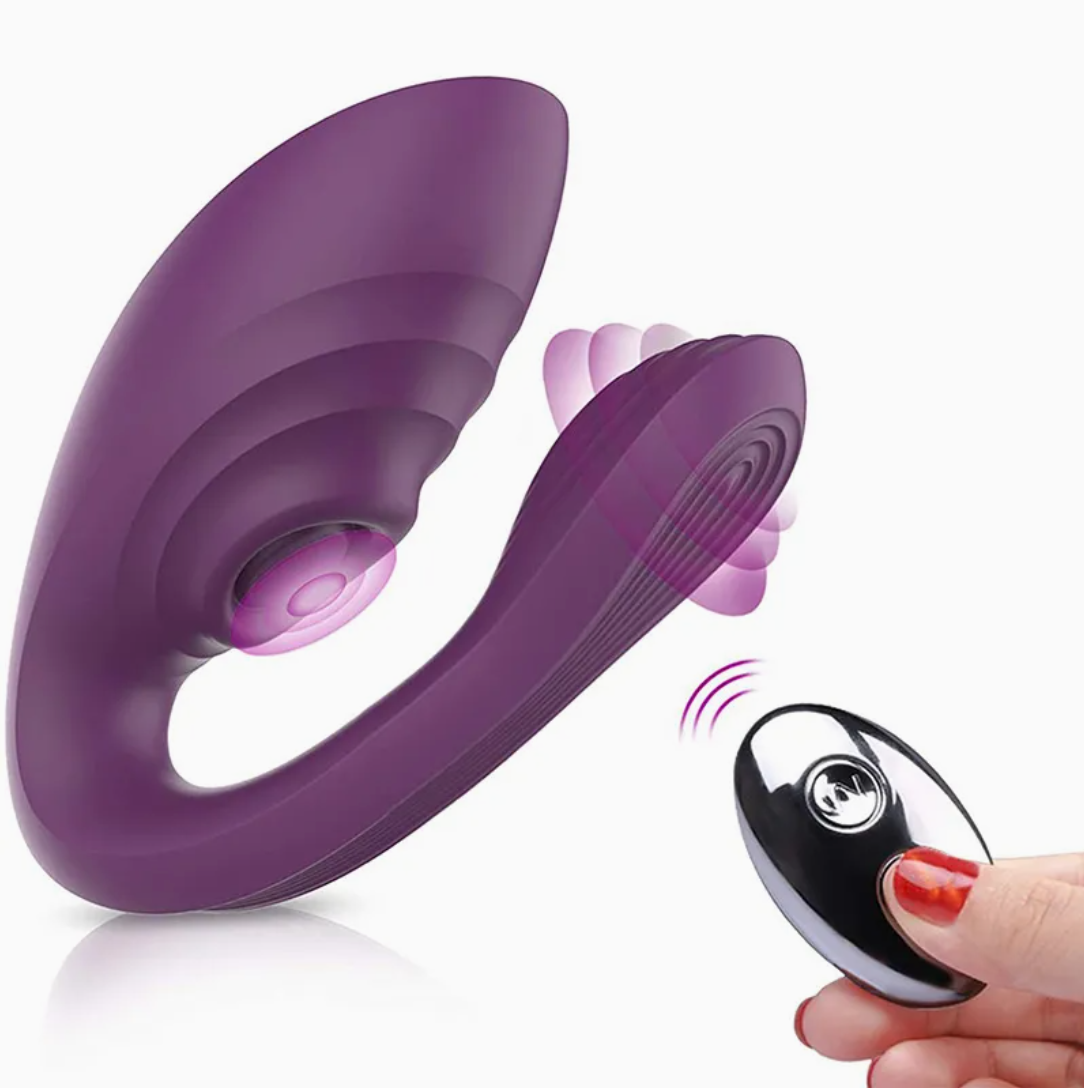 Vibrador U con Control – Estimulador Punto G y Clitoris ✦ Bajo pedido