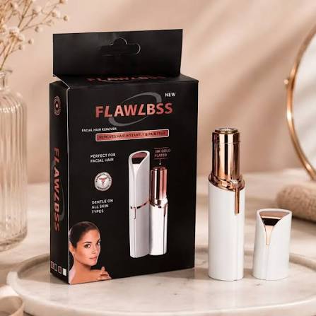 Máquina Recortadora de Vello Facial Flawlbss Boquillas Intercambiables (Blanco) ✦ Bajo pedido