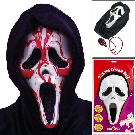 Ghost Face Máscara con Bomba de Sangre ✦ Bajo pedido
