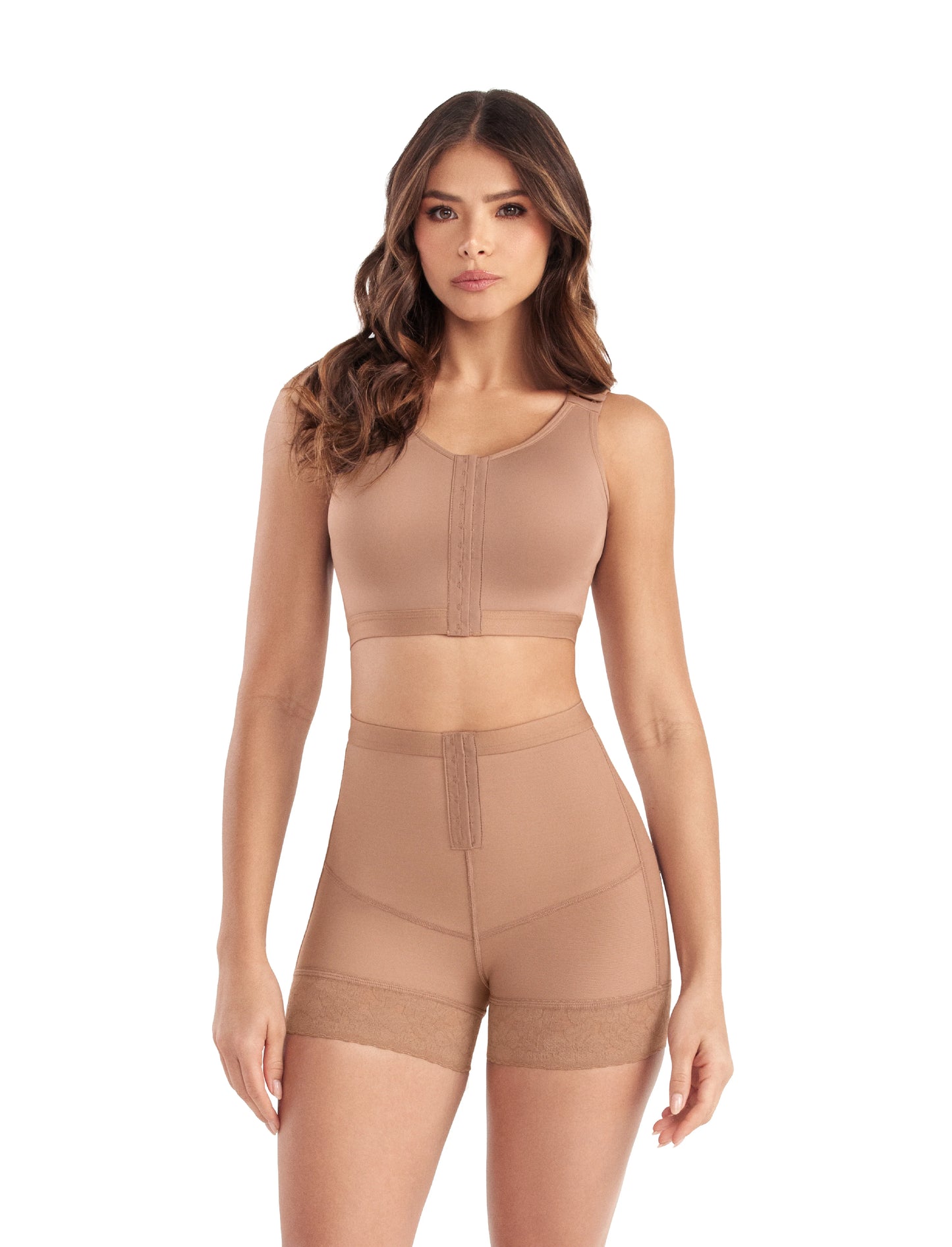 Brasier Postoperatorio para Mamoplastia 01009 (Cocoa) ✦ Bajo pedido