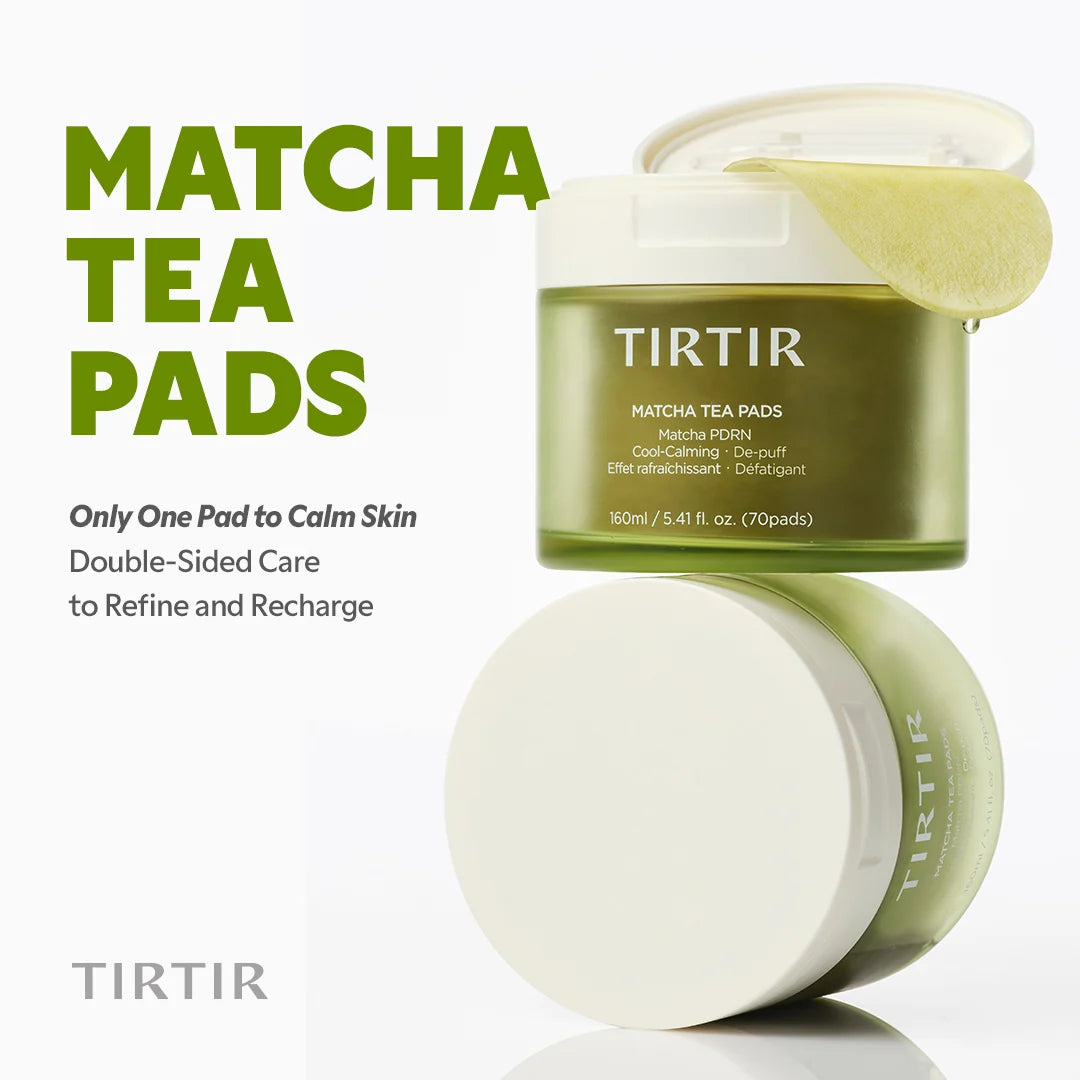 Pads de Tónico TIRTIR Matcha — Alivio Instantáneo (70 Pads) ✦ Bajo pedido