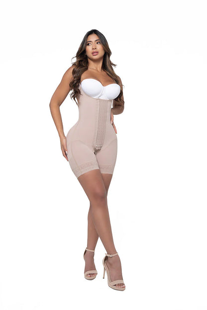 Faja Reloj De Arena Media Pierna 022536 - Compresión Fuerte (Cocoa) ✦ Bajo pedido