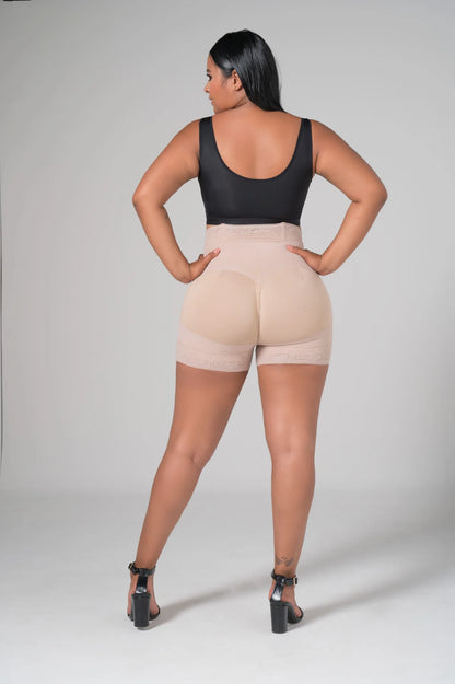 Short Levanta Cola Corto 024651 Push-Up - Compresión Fuerte (Beige) ✦ Bajo pedido