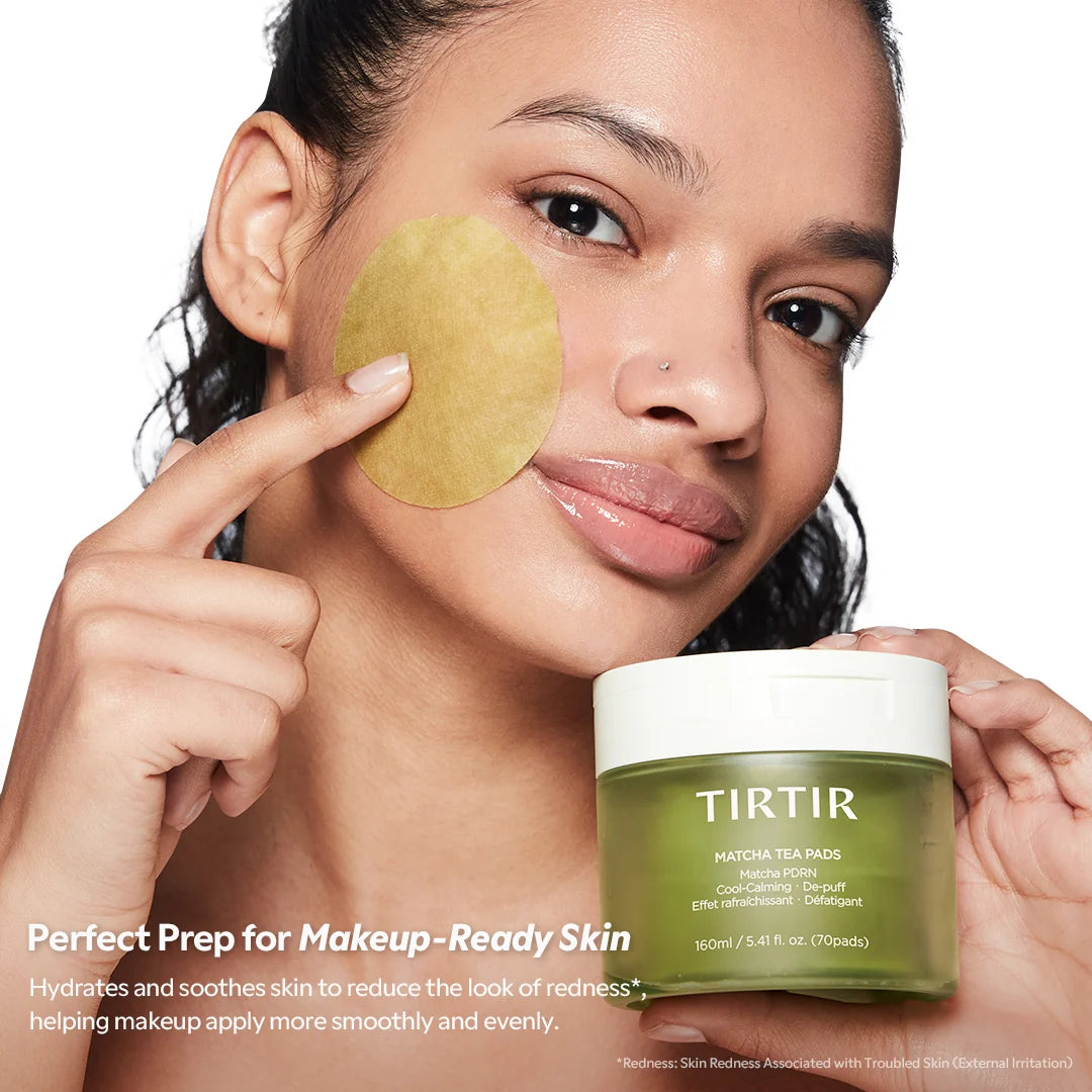Pads de Tónico TIRTIR Matcha — Alivio Instantáneo (70 Pads) ✦ Bajo pedido