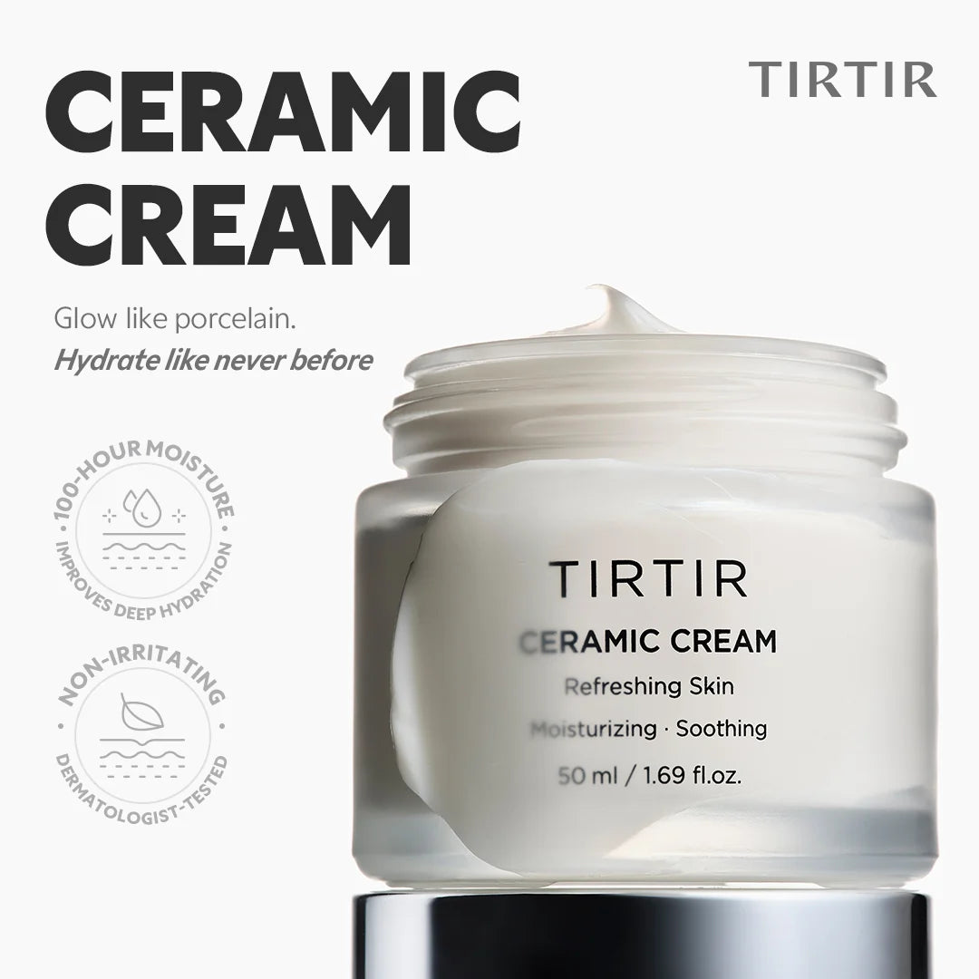 Crema TIRTIR Ceramic (50ml) — Hidratación Profunda ✦ Bajo pedido