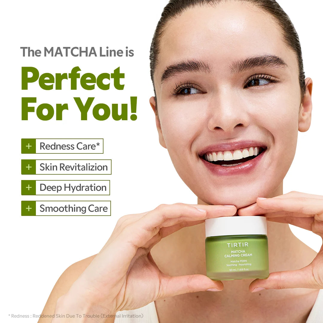 Crema TIRTIR Matcha Calming - Antirojeces 24h ✦ Bajo pedido