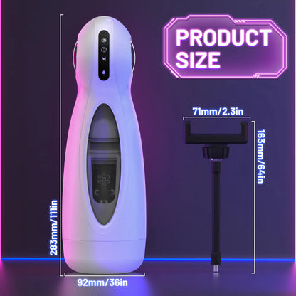 Space - Masturbador Masculino 3 en 1 con Textura Interna y Portacelular ✦ Bajo pedido