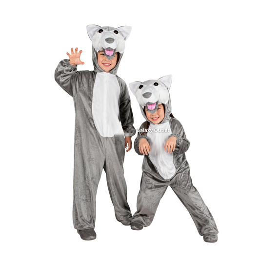 Disfraz Mameluco Infantil – Lobo ✦ Bajo pedido