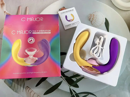 Major - Vibrador Multifuncional con Succión y Movimiento Horizontal ✦ Bajo pedido