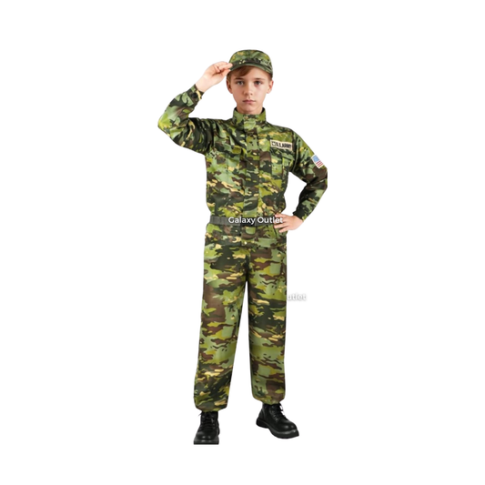 Disfraz Infantil – Militar Americano ✦ Bajo pedido