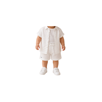 Set de 2 piezas para Niño - Conjunto de Camisa Manga Corta y Short |   (2 colores) ✦ Bajo pedido